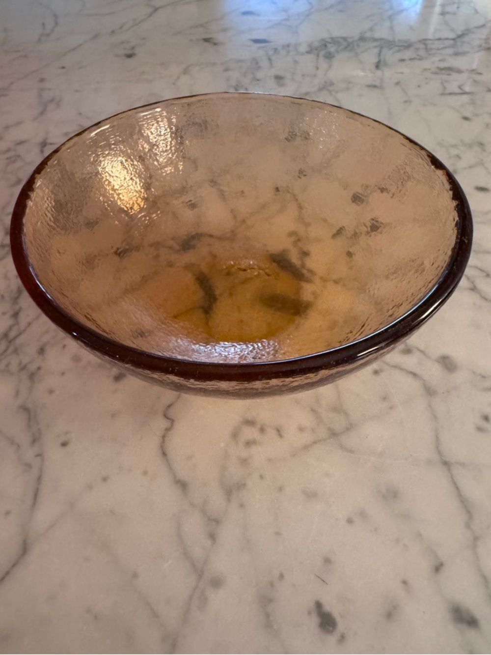 Fire and light orange bowl, 6 inches, EUC
